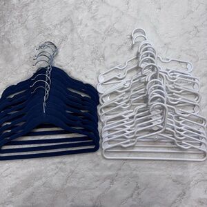 Set of Blue and White Hangers